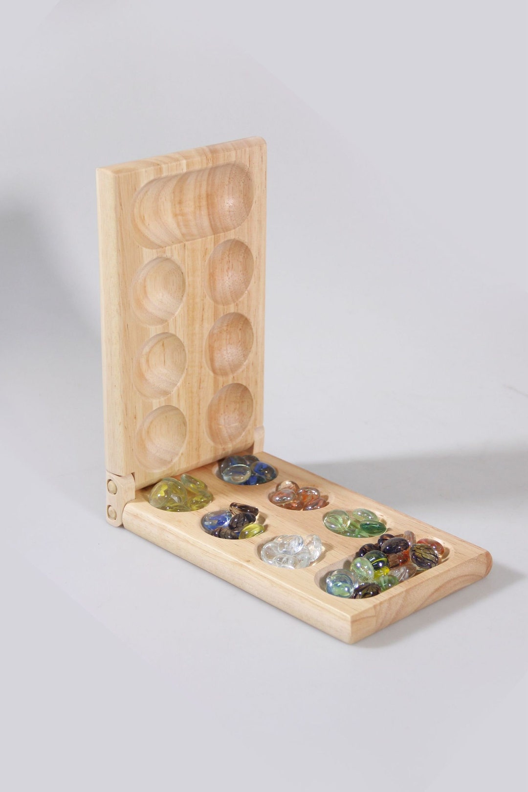 Wyzworks Mancala Wooden Board Game - Etsy