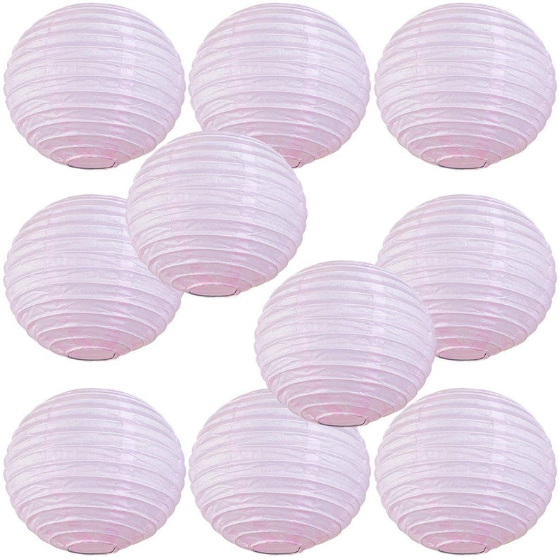 14/" 16/" 8/" 10/" 12/" with 8/" WYZworks Round Paper Lanterns 10 Pack Black