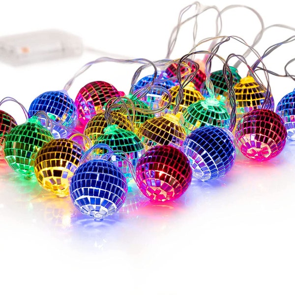 Disco Ball Decor String Etsy
