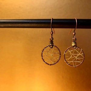 Wire Webbed Earrings