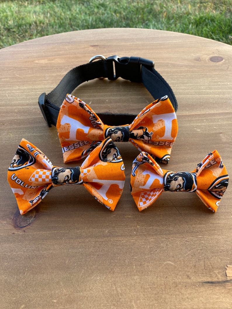 University of Tennessee Pet Collar Bow Tie Tennessee Volunteers Dog Bow Tie