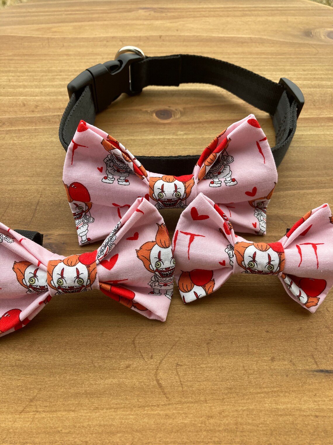Pennywise Valentines Pet Collar Bow Tie It Dog Bow Tie It | Etsy