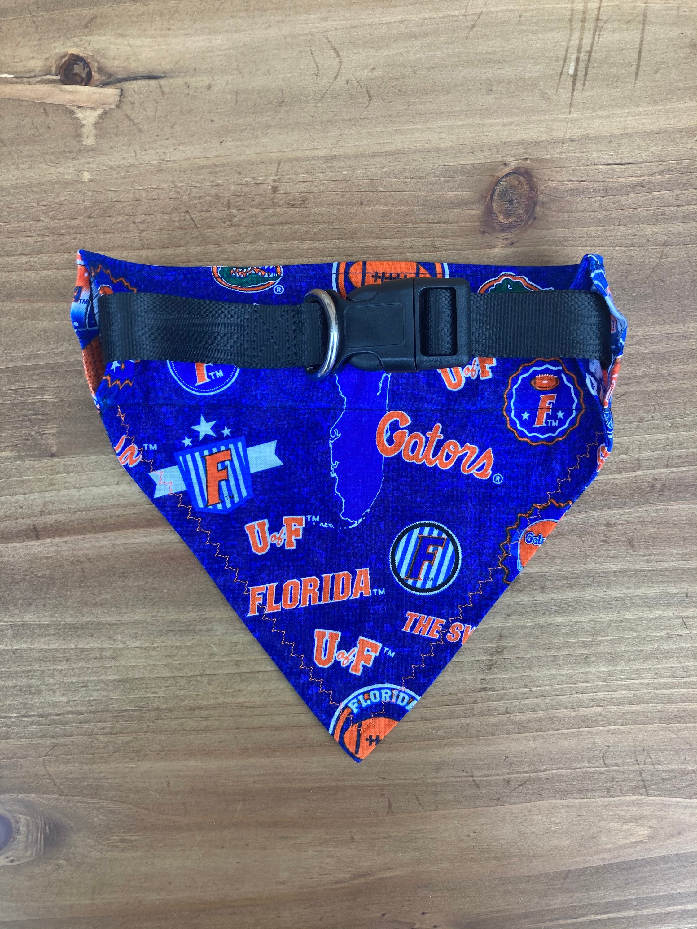 Florida Gators Pet Bandana Gators Over The Collar Dog Etsy