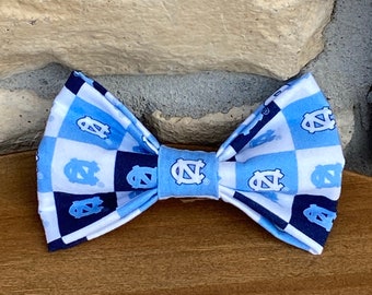 Carolina Panthers Blue and Black Girl Dog Flower Bow Tie Collar Carolina Panthers Blue and Black Girl Dog Flower Bow Tie Collar