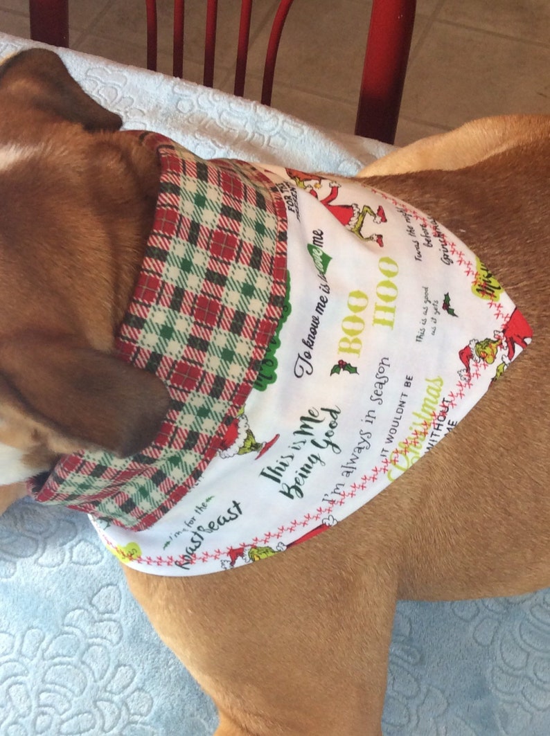 The Grinch Christmas Dog Bandana