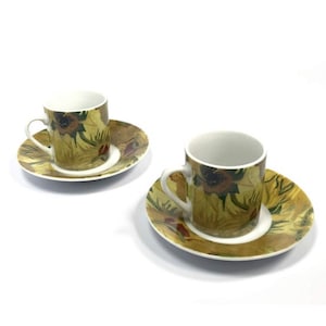 Vincent Van Gogh Espresso set Sunflowers (2 pack)