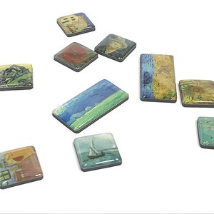Vincent Van Gogh Glass Mini magnet set