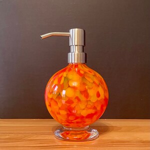 Hand Blown Glass Soap Dispenser - Etsy