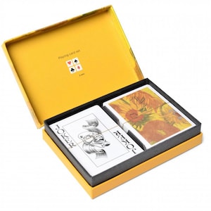 Vincent Van Gogh Playing Card Set of 2 Decks Sunflowers Design