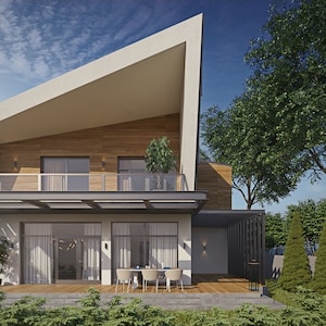 Modern huis plan bouwplannen blauwdrukken & materiaallijst 2018 193m #3