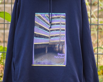 Hoodie, Gr. 2XL, dunkelblau, Parkhaus