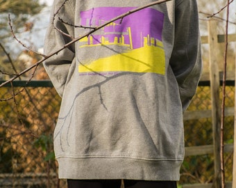 Sweatshirt, Gericht, Grau, M