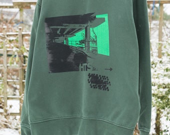 Sweatshirt, Gr. M, Grün, HTS