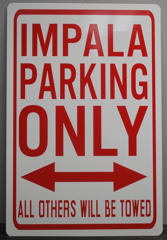 6299 SS Impala 4/" x 18/" Novelty Street Sign Aluminum