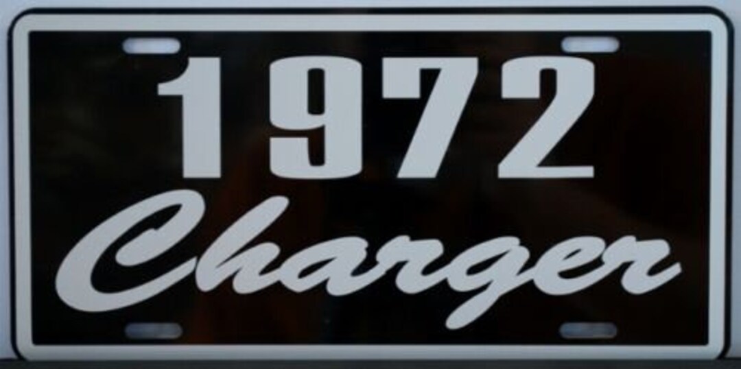 1972 72 CHARGER Metal License Plate DODGE 6x12 Tag Etsy