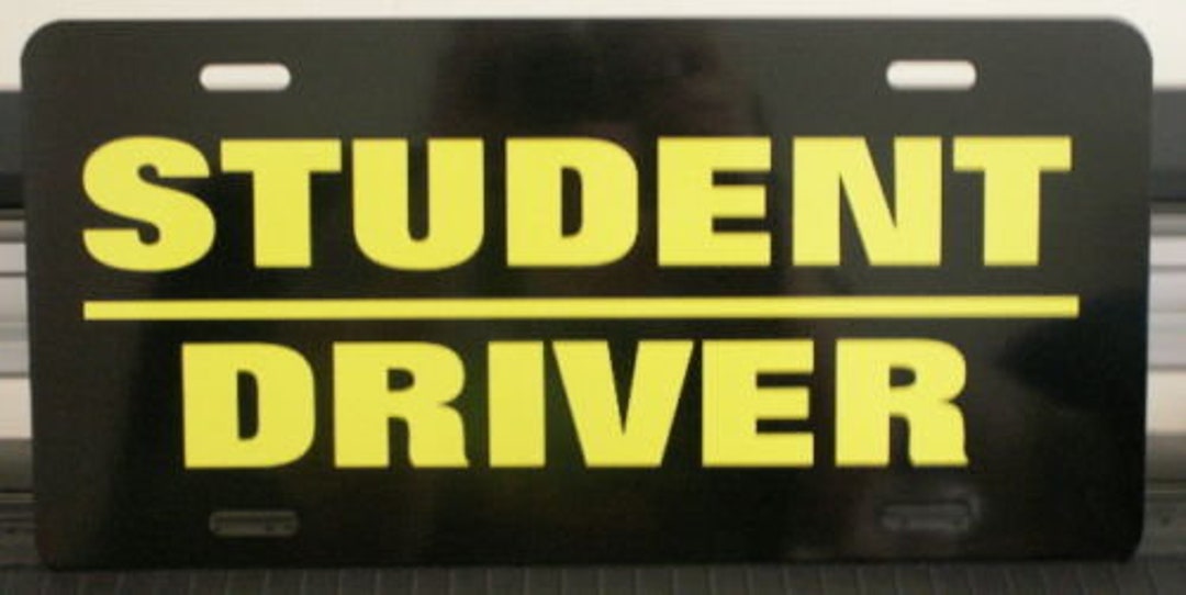 STUDENT DRIVER Metal License Plate Etsy