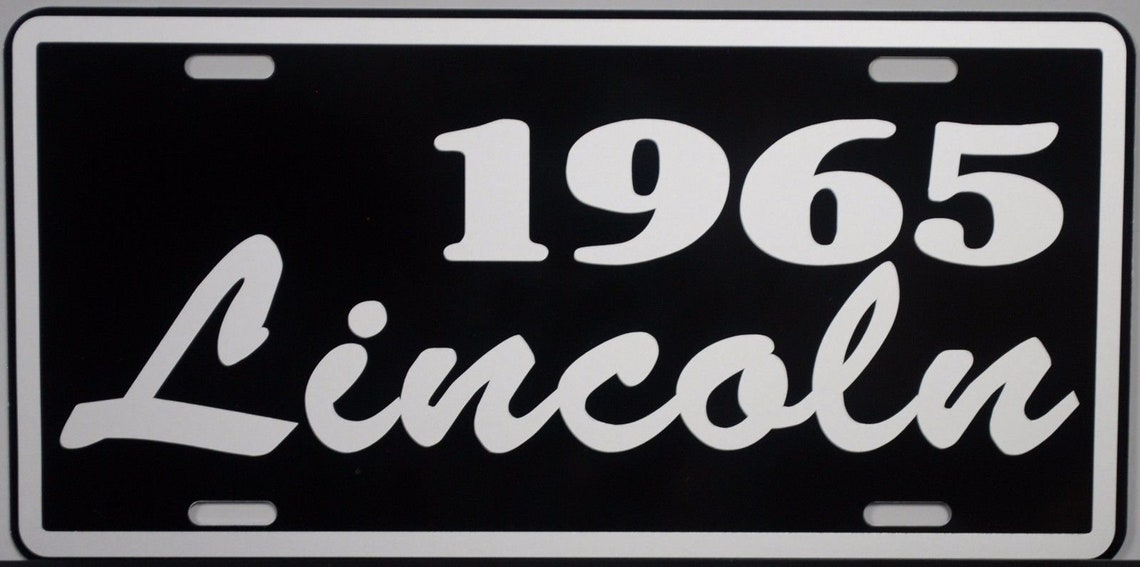 1965 LINCOLN Metal License Plate Etsy UK
