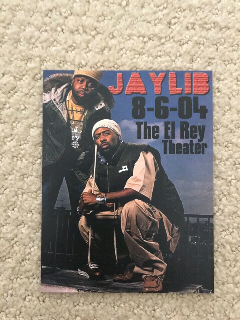 Rare J Dilla & Madlib JAYLIB 2004 Concert Flyer Stones Throw | Etsy Madlib J Dilla