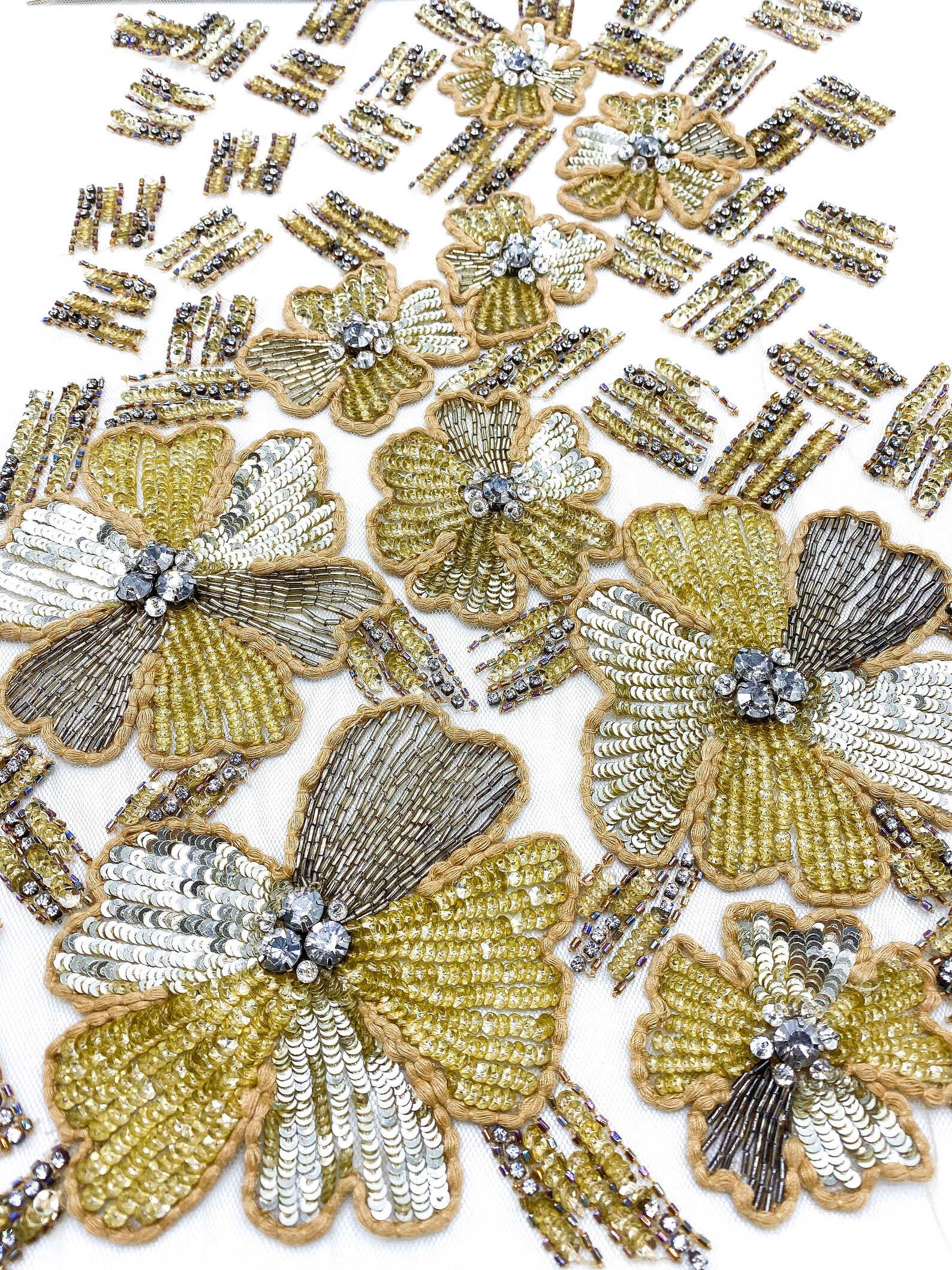tulle with beads