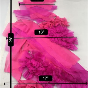 Silk Fabric Ruffles, Textured Fabric, 3D Fabric - Etsy