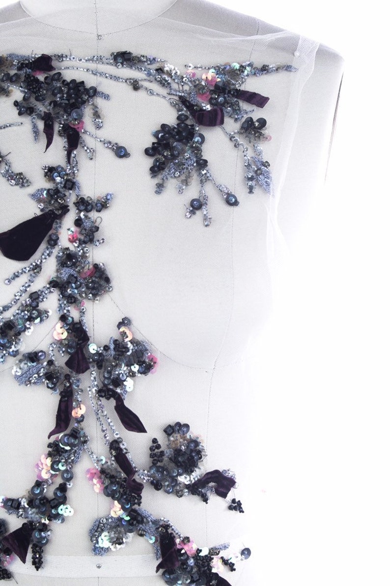 beaded flower applique