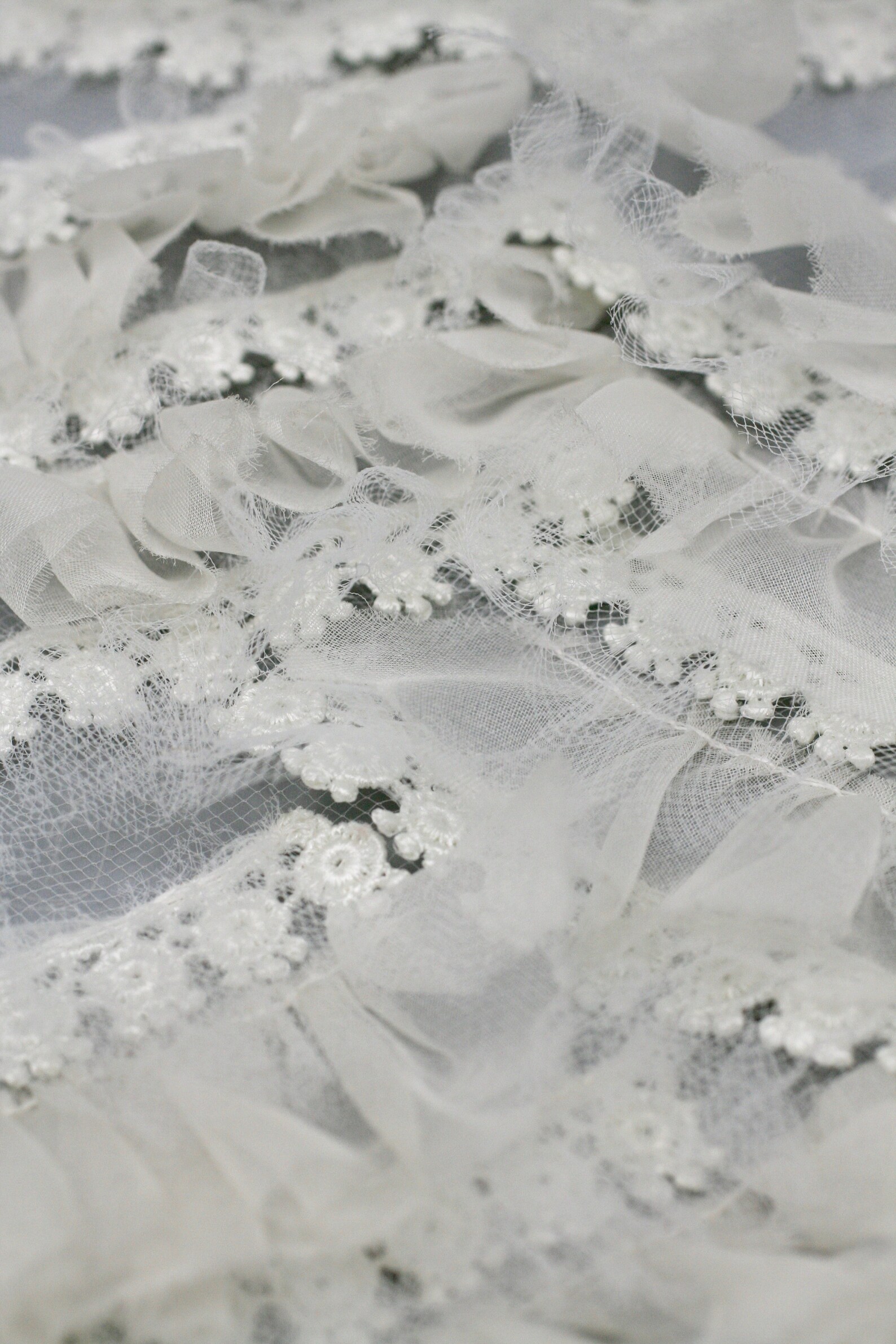 Silk Fabric Ruffles, Textured Fabric, 3D Fabric - Etsy
