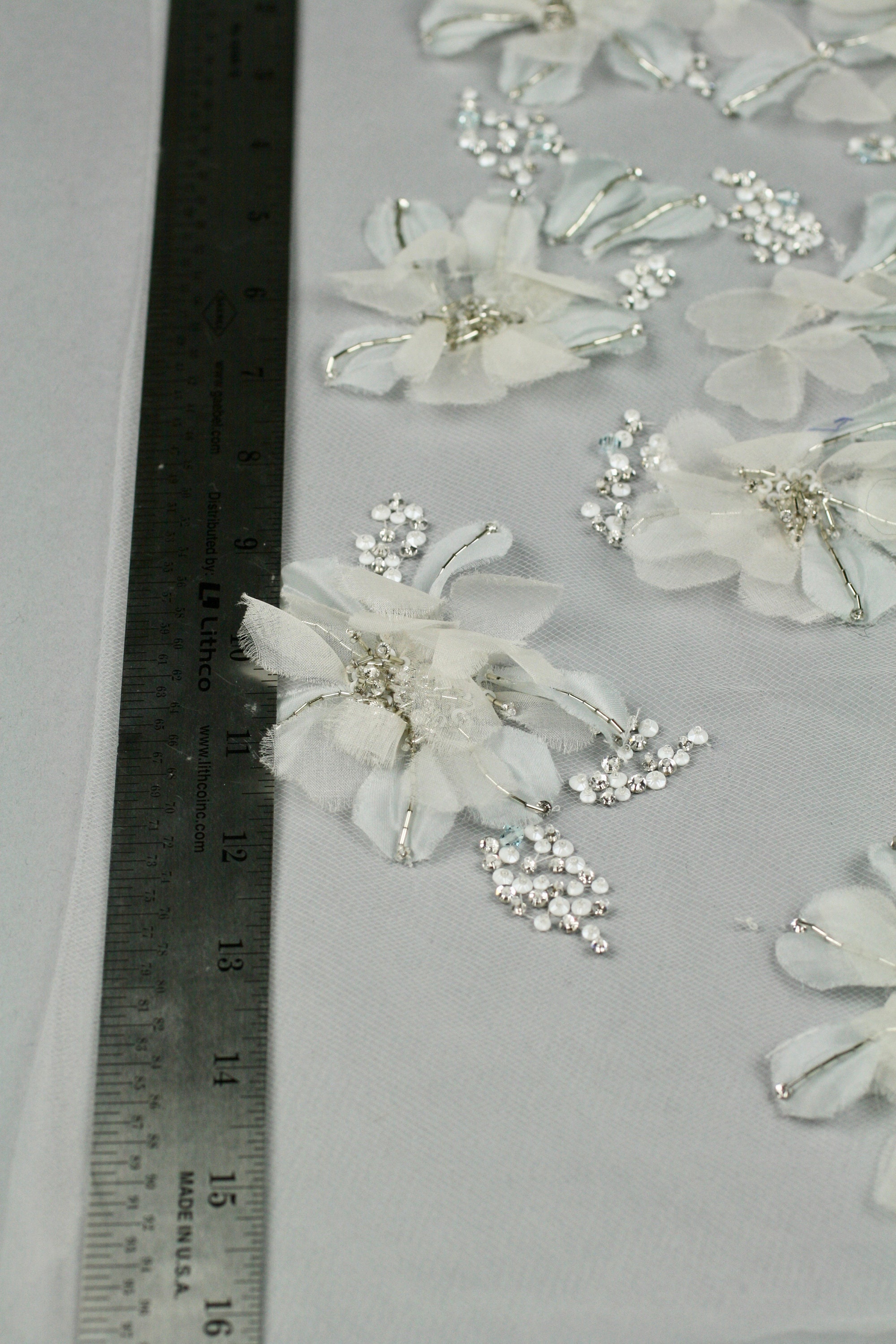 Wedding Dress Applique Beaded Applique Beaded Lace Trim - Etsy