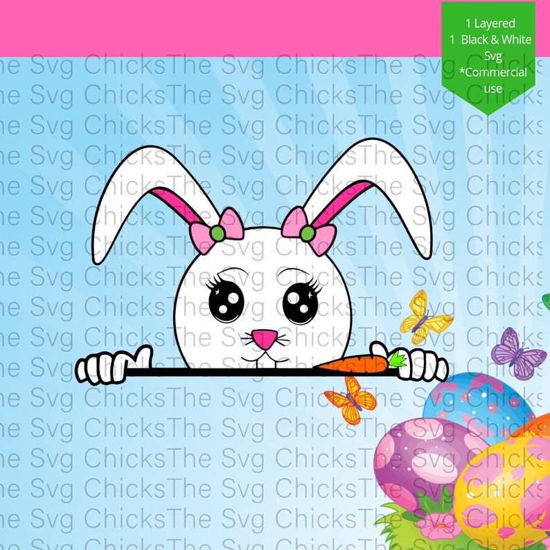 Download Lola Bunny 3 Svg Easter Svg peeking animal Svg Peek-a-boo ...