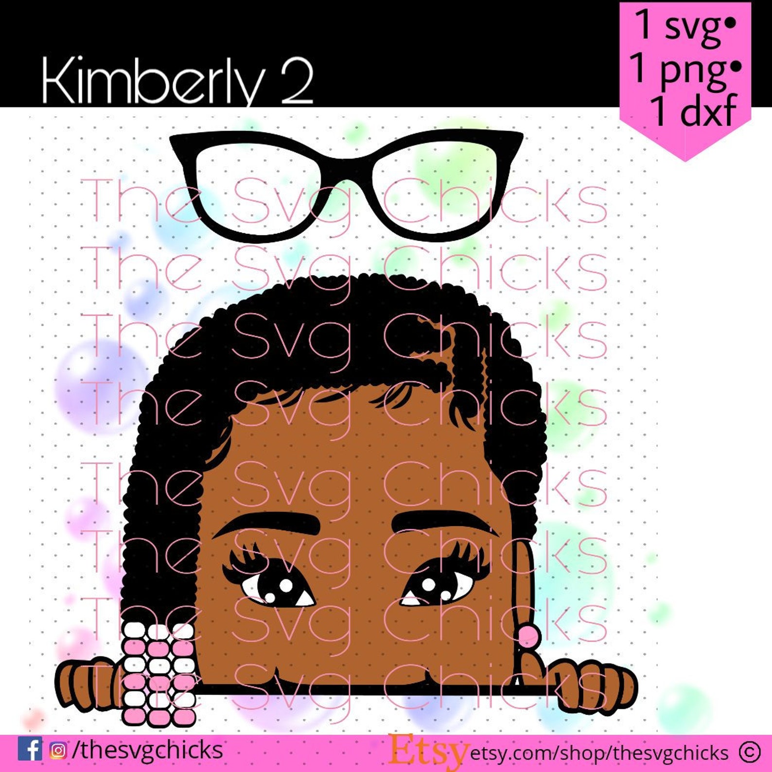 Peekaboo Kimberly 2- Peeking svg, Peek a boo girl svg with beads and brai.....