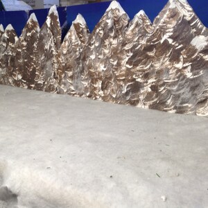 Christmas village display mountain backdrop for Lemax, Dept 56 Christmas village display image 7