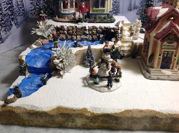 Christmas village display platform For lemax Dept 56 dickens North Pole