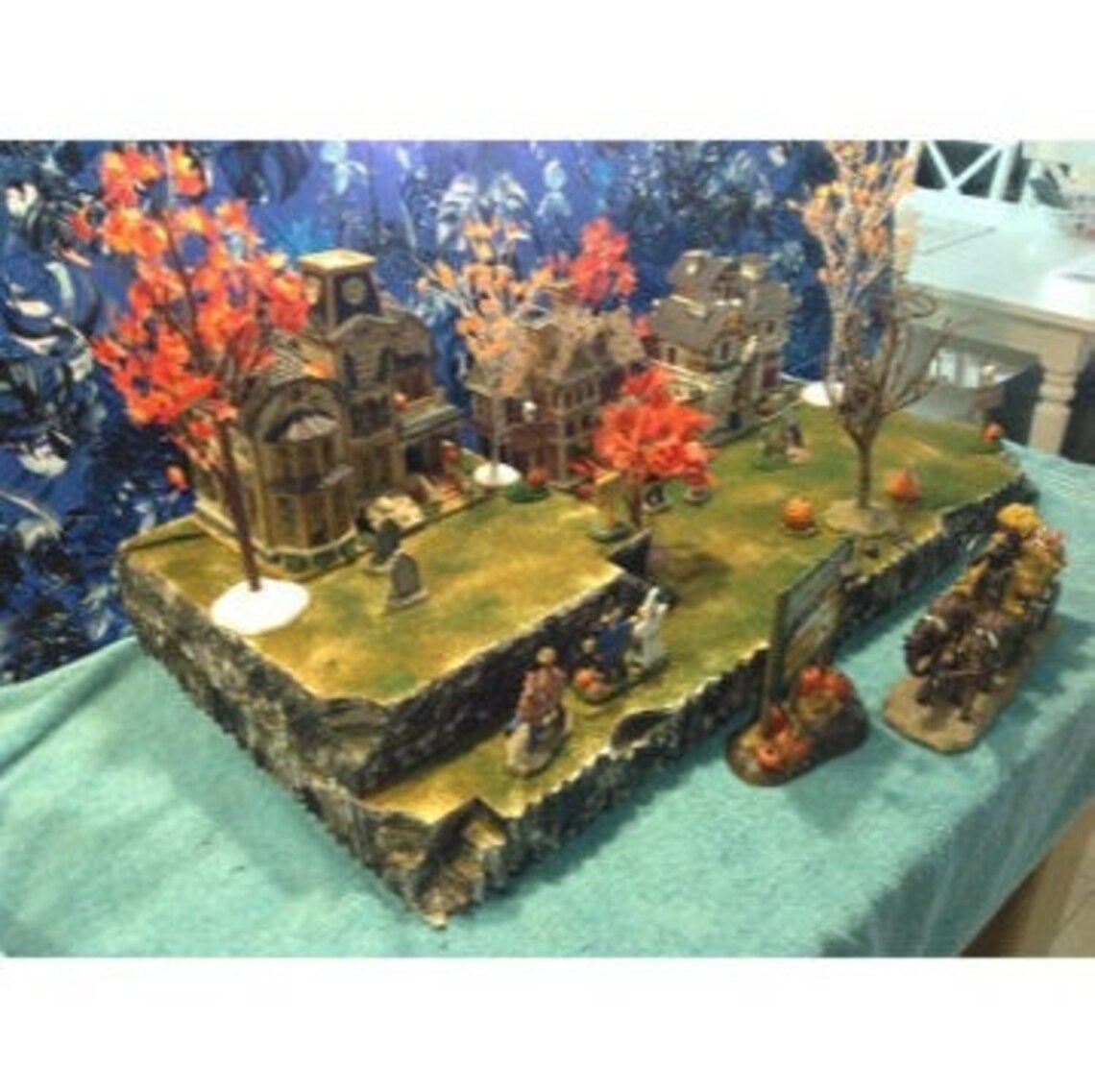 Halloween Village Display Platform for Spooky Town Lemax Etsy