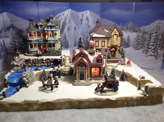 Styrofoam Display Platform for Christmas Villages lemax, Dept 56, Dickens,  North Pole, Snow Village -  Denmark