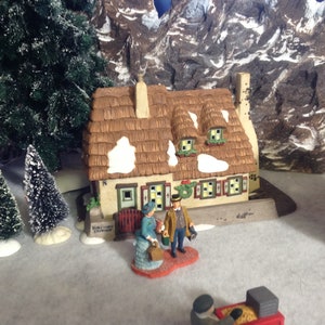 Christmas village display mountain backdrop for Lemax, Dept 56 Christmas village display image 2