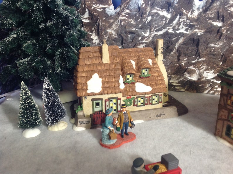 Christmas village display mountain backdrop for Lemax, Dept 56 Christmas village display image 2