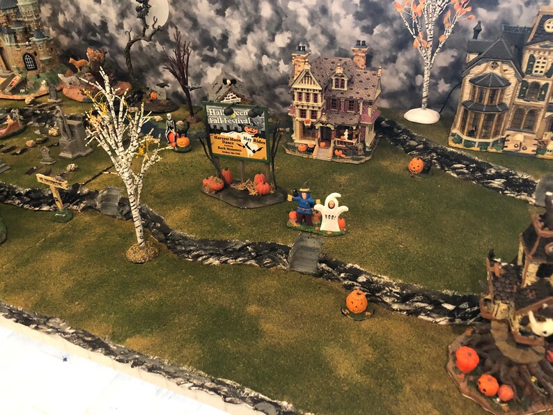 Halloween Village Display Platform for Lemax and Dept56 Spooky Etsy