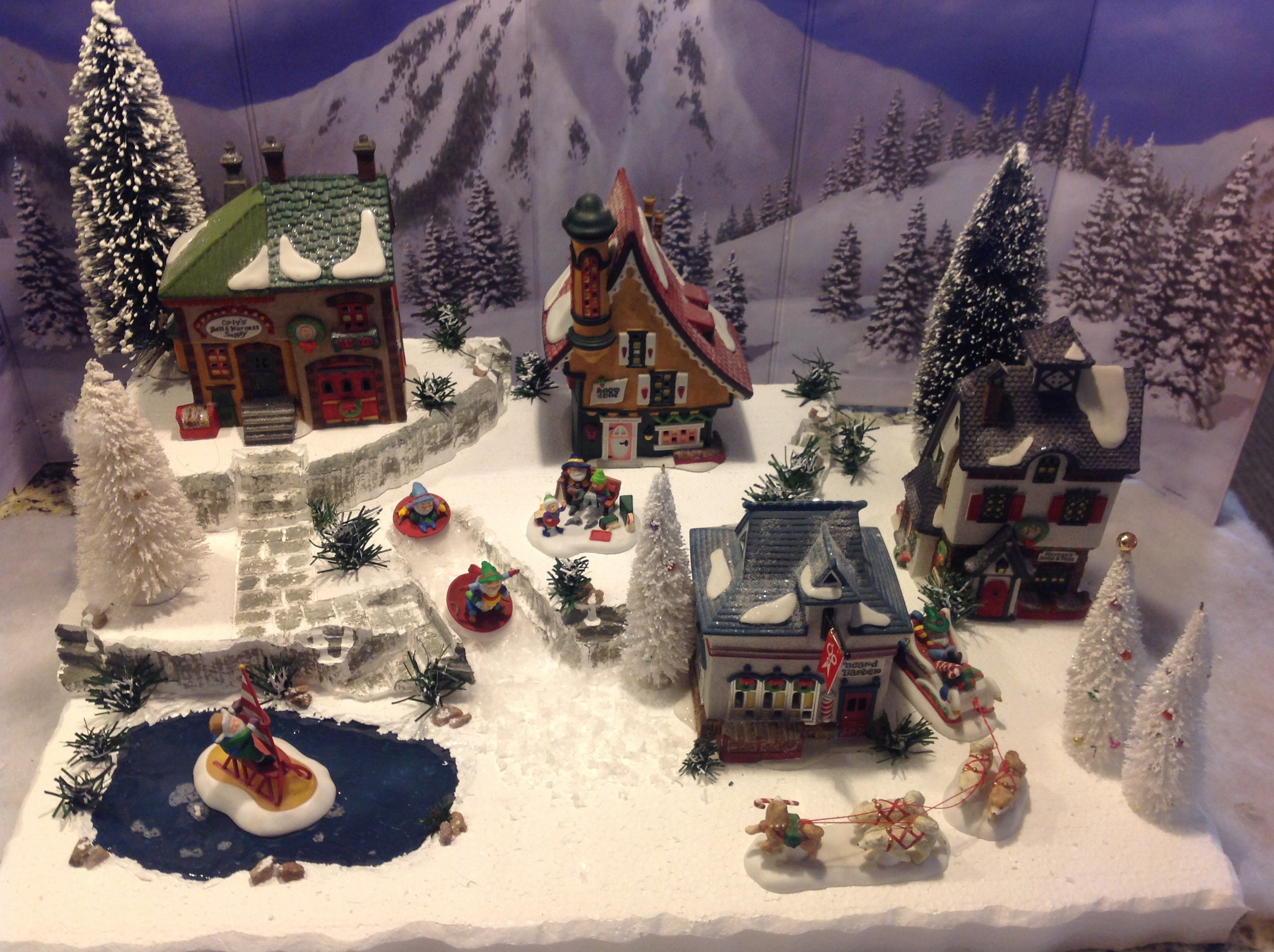 Christmas Village Display Platform for Lemax and Dept 56 Collection 