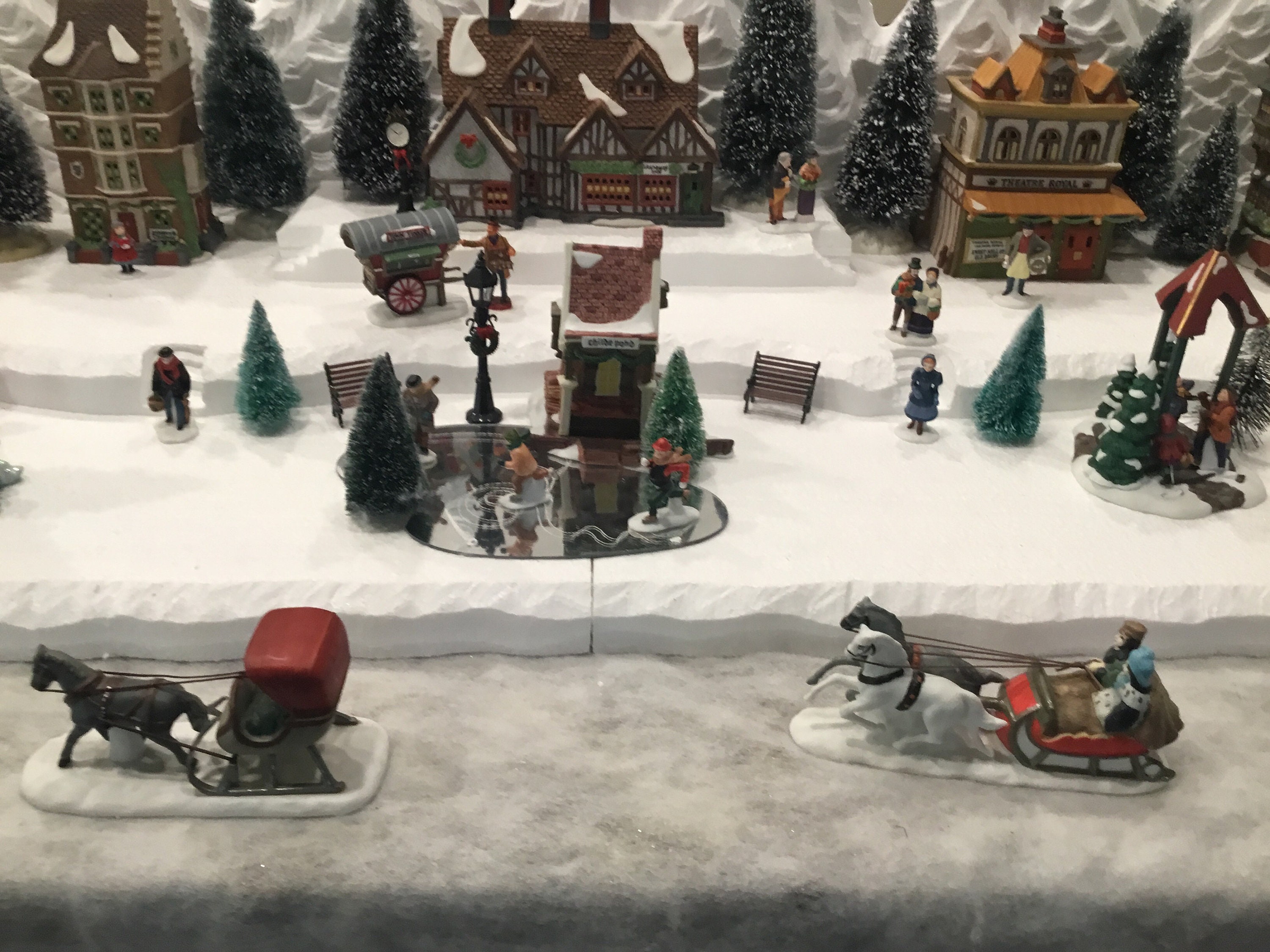 Christmas Village Display Platform Large Fits Well Lemax , Dept 56 North  Pole 