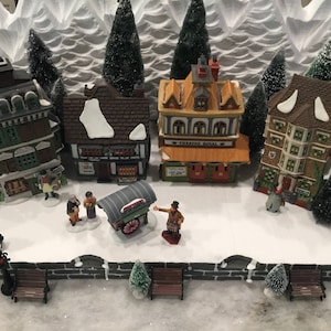 christmas village display platform fits Lemax Dept 56 dickens snow village north pole and other collections