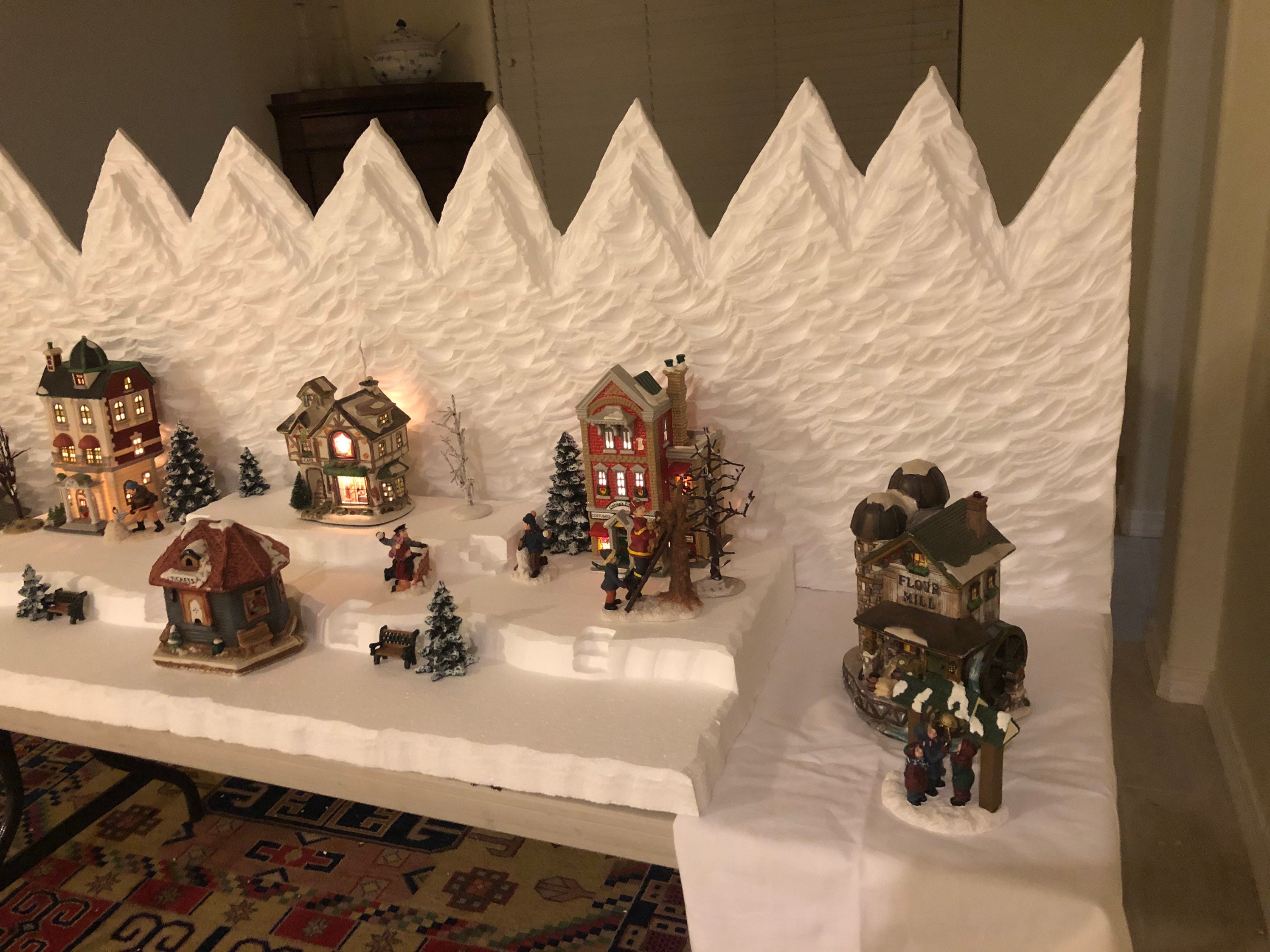 Christmas Village Mountain Display 