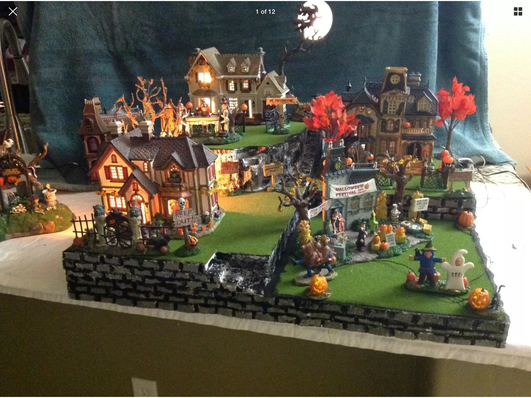 Halloween Village Display Platform for Lemax Spooky Town Dept 56 Collection Etsy
