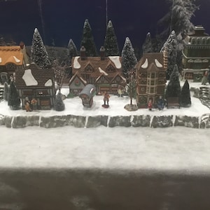 christmas village display platform fits Lemax Dept 56 dickens snow village north pole and other collections