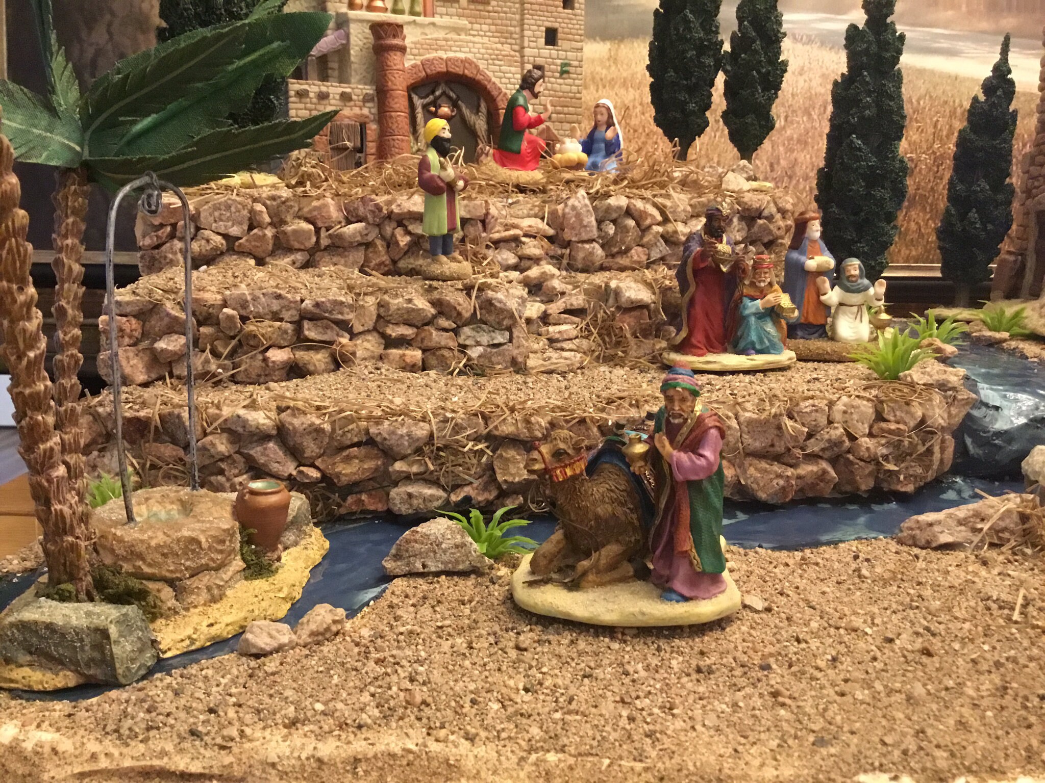 Christmas Village Display Display Platform for Nativity Set , Dept