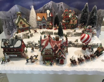 Christmas Village Display Platform for Lemax Dept 56 Dickens Snow