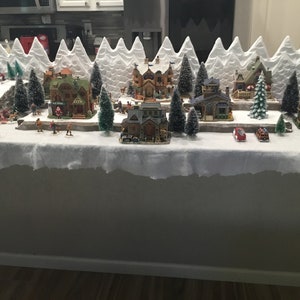 Christmas Village Display Platform for Lemax Dept 56 Dickens Snow Village  North Pole Collections 