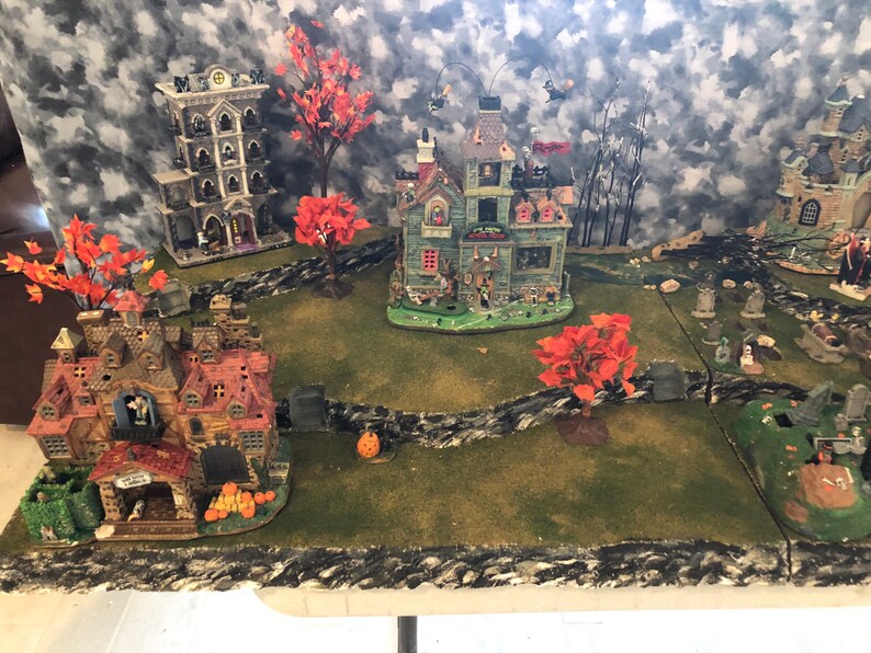 Halloween Village Display Platform for Lemax and Dept56 Spooky Etsy