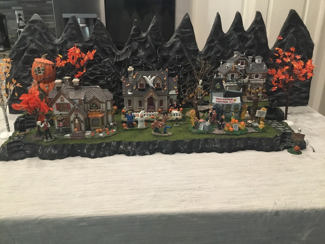 Halloween Village Display Platform for Lemax Spooky Town and Dept 56