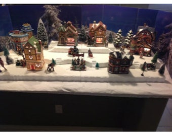 christmas village display platform for lemax dept 56 dickens north pole