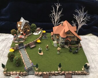 邦楽 blahrmy/duck's moss village Easter, Spring, Summer Village Display Platform for Lemax