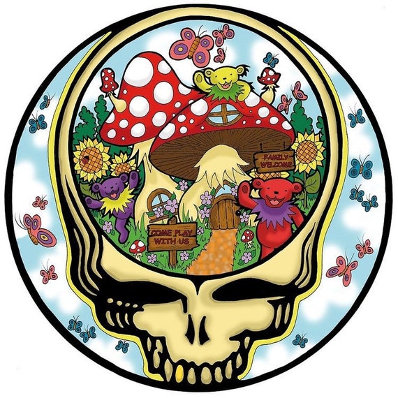 Grateful Dead vinyl sticker Etsy